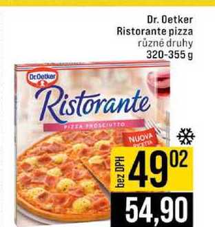Dr. Oetker Ristorante pizza různé druhy 320-355 g