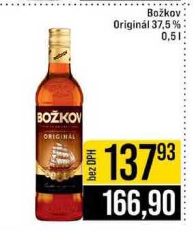 Božkov Originál 37,5% 0,5l