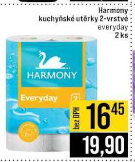 Harmony kuchyňské utěrky 2-vrstvé everyday 2 ks 