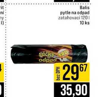 Balis pytle na odpad zatahovaci 120l 10 ks
