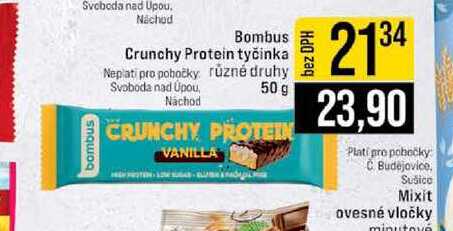 Bombus Crunchy Protein tyčinka různé druhy 50 g