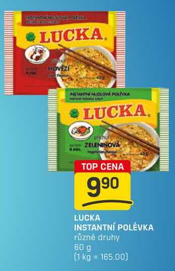 LUCKA INSTANTNÍ POLÉVKA různé druhy 60 g 