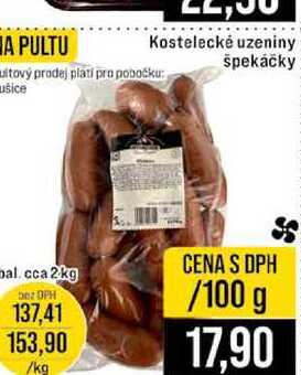 Kostelecké uzeniny špekáčky 100g