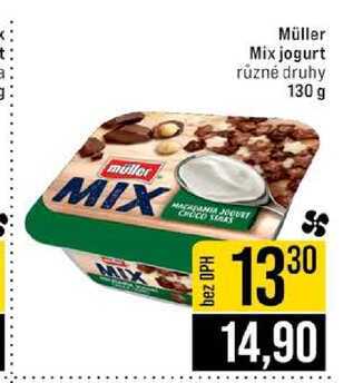 Müller Mix jogurt různé druhy 130 g 