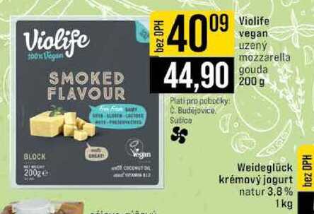 Violife vegan uzený mozzarella gouda 200 g