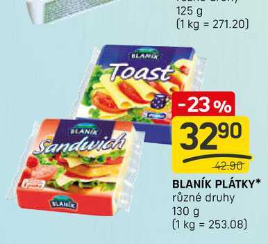 BLANÍK PLÁTKY různé druhy 130 g 