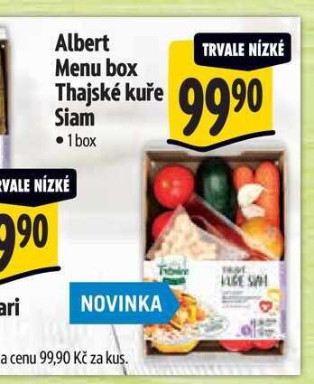 Albert Menu box Thajské kuře Siam  1box  