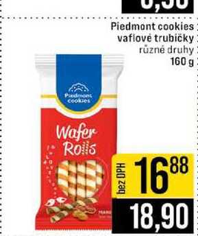 Piedmont cookies vaflové trubičky různé druhy 160 g