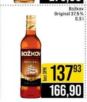 Božkov Originál 37.5% 0,5l 