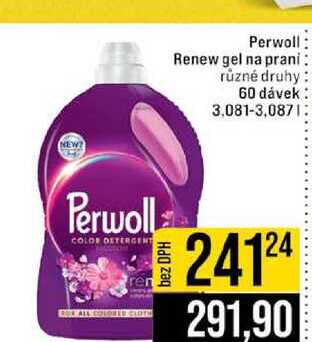Perwoll Renew gel na prani různé druhy 60 dávek 3.08l-3,087l