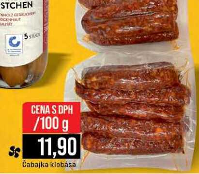 Čabajka klobása 100g