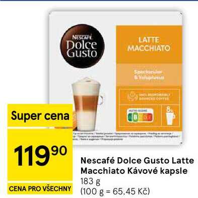 Nescafé Dolce Gusto Latte Macchiato Kávové kapsle, 183 g 