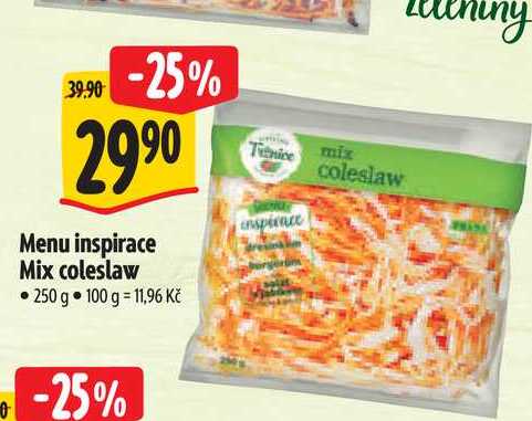  Menu inspirace Mix coleslaw  250 g 