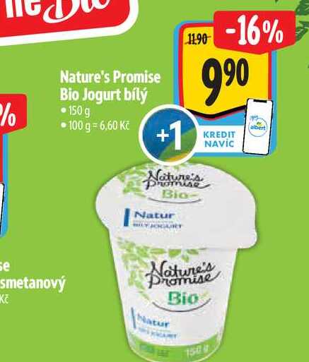 Nature's Promise Bio Jogurt bílý 50 g 