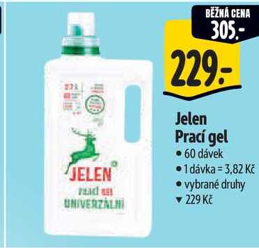Jelen Prací gel, 60 dávek