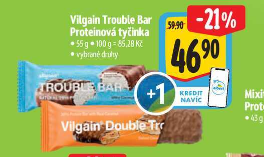 Vilgain Trouble Bar Proteinová tyčinka  55 g 