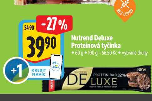  Nutrend Deluxe Proteinová tyčinka  60 g 