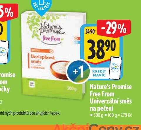  Nature's Promise Free From Univerzální směs na pečení  500 g 