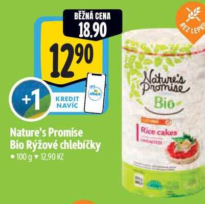   Nature's Promise Bio Rýžové chlebíčky  100 g 