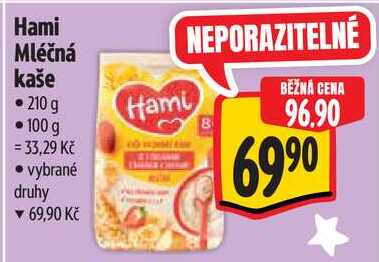 Hami Mléčná kaše, 210 g