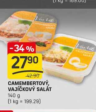 CAMEMBERTOVÝ, VAJÍČKOVÝ SALÁT 140 g 