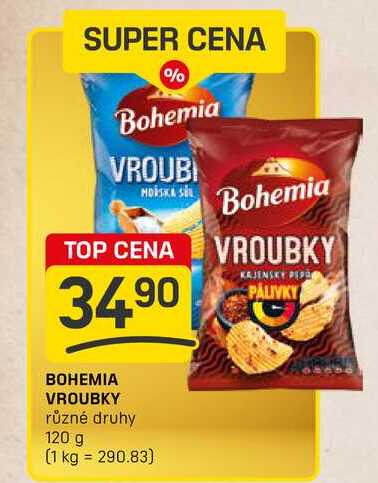 BOHEMIA VROUBKY různé druhy 120 g 