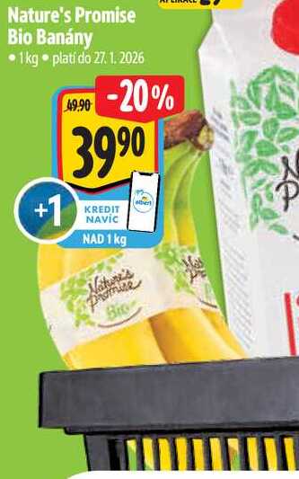 Nature's Promise Bio Banány, 1 kg
