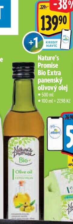 Nature's Promise Bio Extra panenský olivový olej, 500 ml 