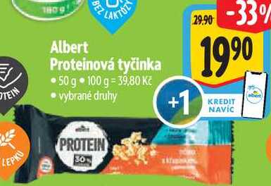 Albert Proteinová tyčinka, 50 g 