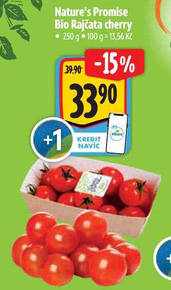 Nature's Promise Bio Rajčata cherry, 250 g
