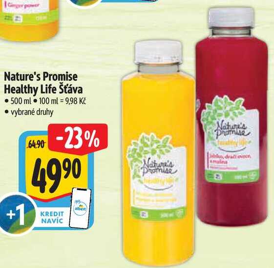 Nature's Promise Healthy Life Šťáva, 500 ml 