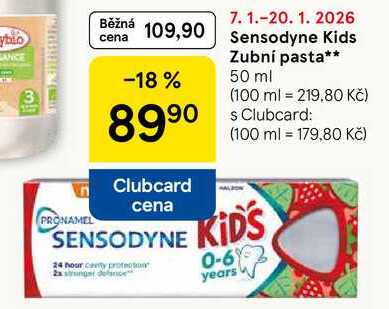 Sensodyne Kids Zubní pasta, 50 ml 