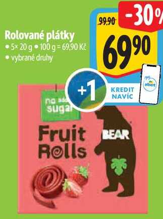 Rolované plátky, 5x 20 g