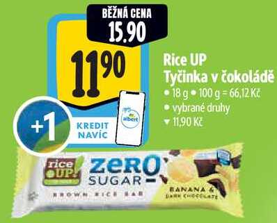 Rice UP Tyčinka v čokoládě, 18 g