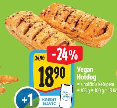 Vegan Hotdog, 105 g
