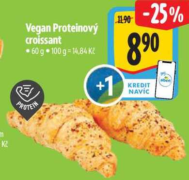 Vegan Proteinový croissant, 60 g 