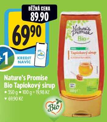 Nature's Promise Bio Tapiokový sirup, 350 g 