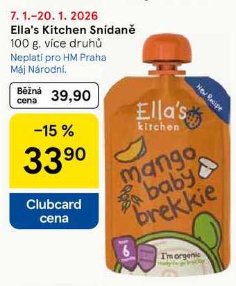 Ella's Kitchen Snídaně, 100 g, více druhů