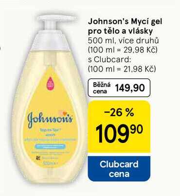 Johnson's Mycí gel pro tělo a vlásky, 500 ml, více druhů 