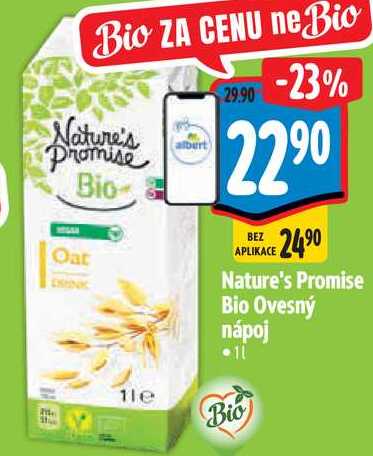 Nature's Promise Bio Ovesný nápoj, 1 l