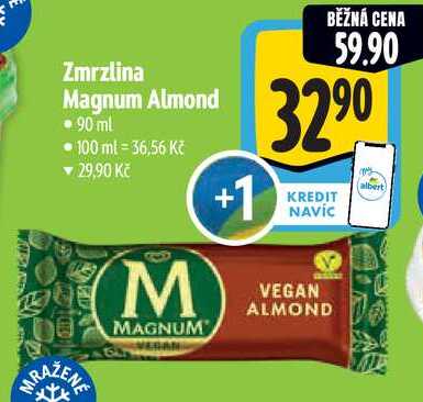 Zmrzlina Magnum Almond, 90 ml