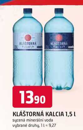 KLÁŠTORNÁ KALCIA 1,5 L 