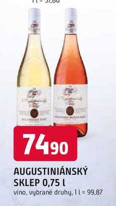 AUGUSTINIÁNSKÝ SKLEP 0,75 L