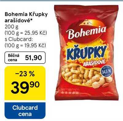 Bohemia Křupky arašídové, 200 g 