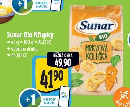 Sunar Bio Křupky, 45 g
