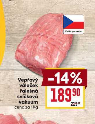 Vepřový váleček falešná svíčková vakuum cena za 1kg