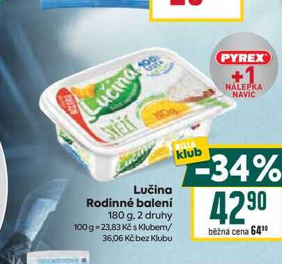 Lučina Rodinné balení 180 g 