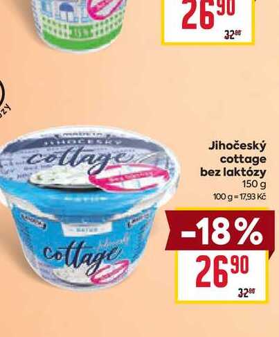 Jihočeský cottage bez laktózy 150 g 