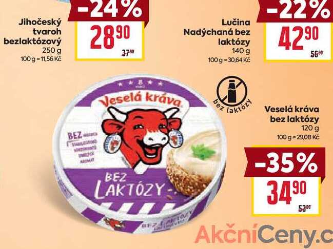 Veselá kráva bez laktózy 120 g