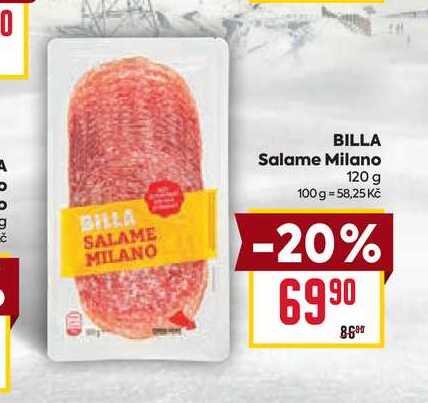 BILLA Salame Milano 120g